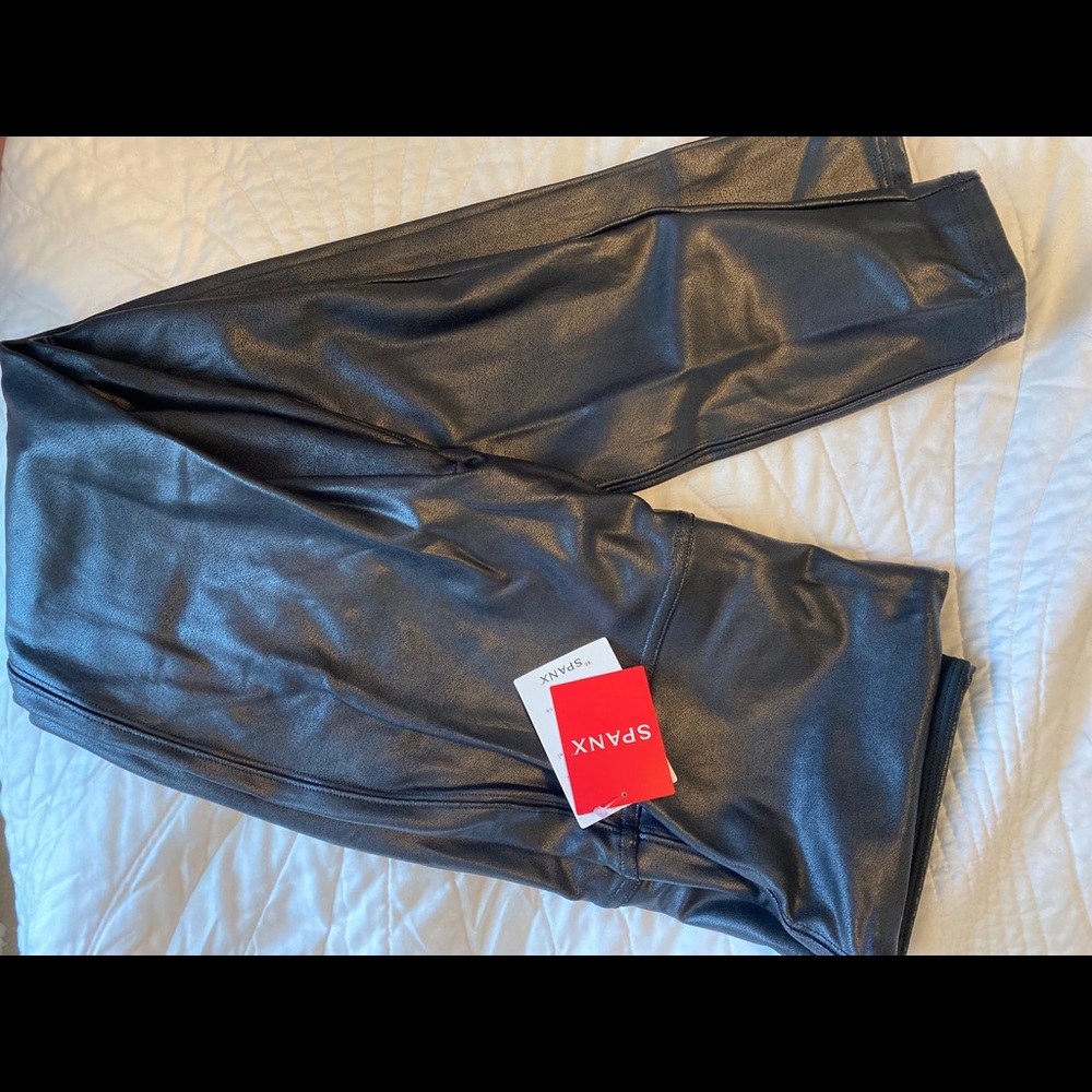 Spanx faux leather leggings